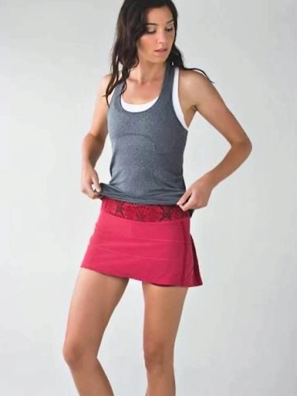 Lululemon Pace Rival Skirt Athletic Skirted Shorts in Cranberry Red Size 6 Like